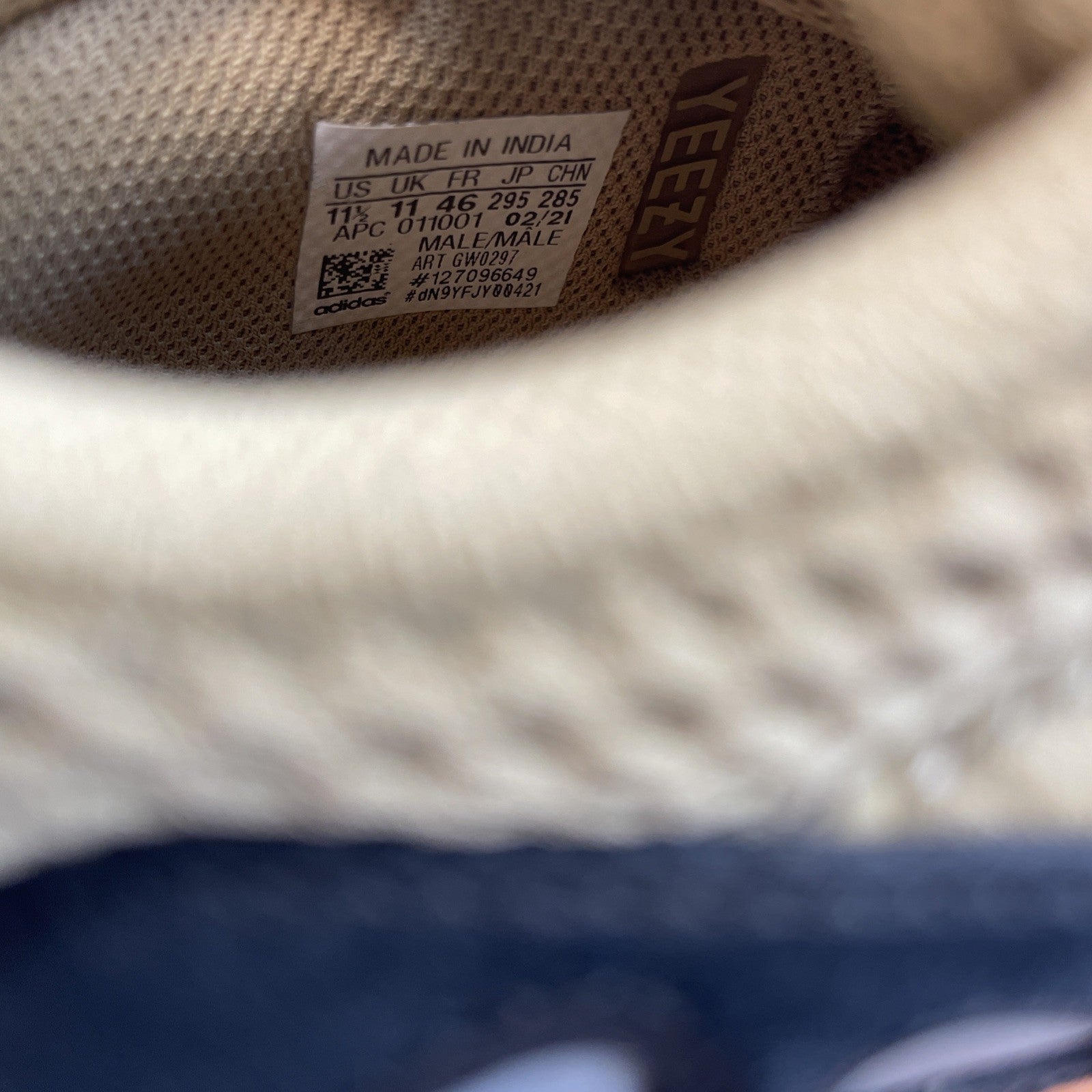 Size 11.5 - adidas Yeezy Boost 700 Enflame Amber Brown Suede Leather (GW0297)