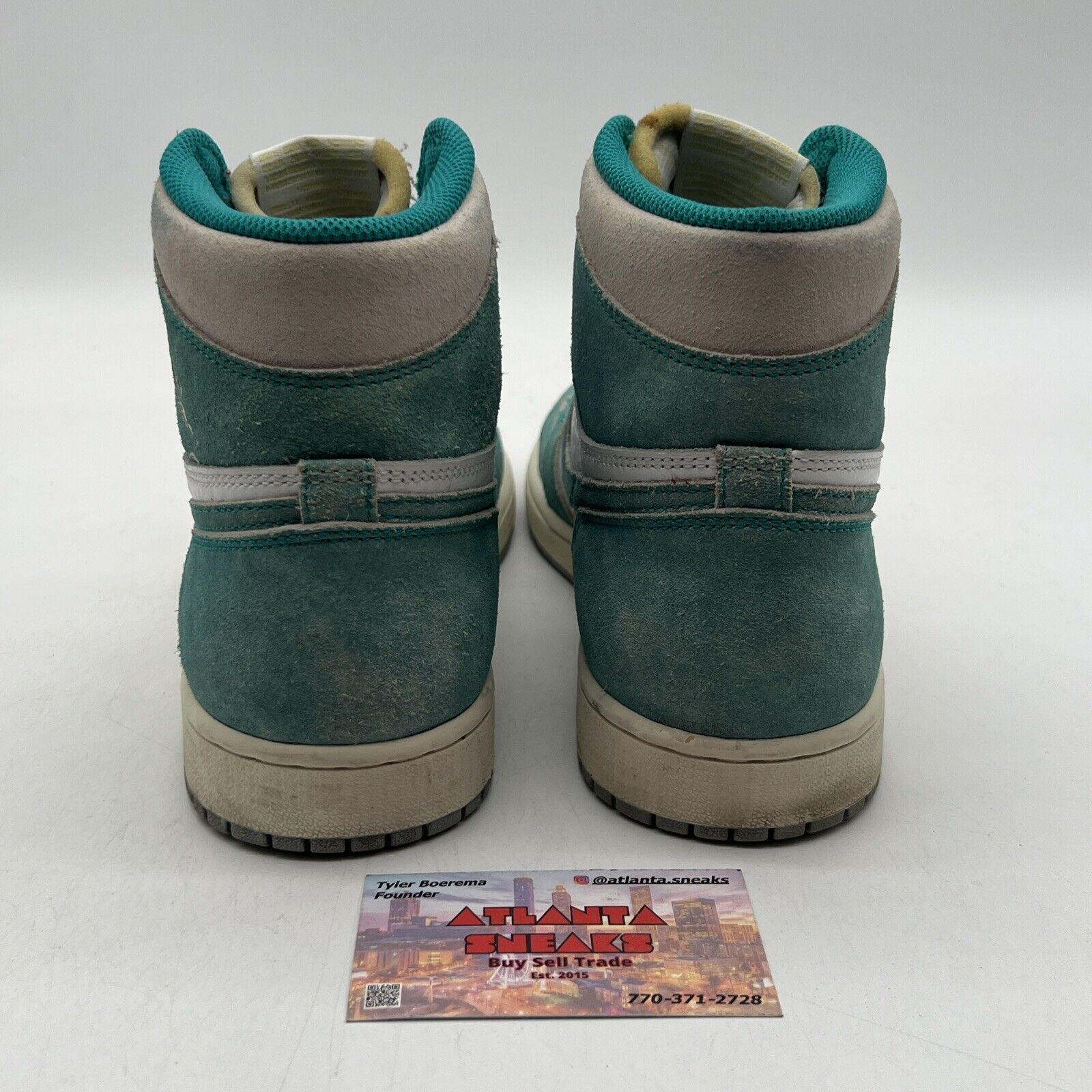 Size 9.5 - Jordan 1 Retro OG High Turbo Green White Leather (555088-311)