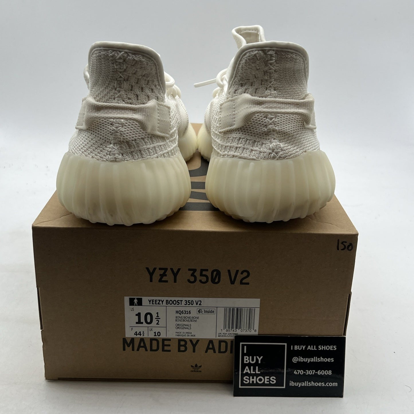 Size 10.5 - adidas Yeezy Boost 350 V2 Low Bone (HQ6316)