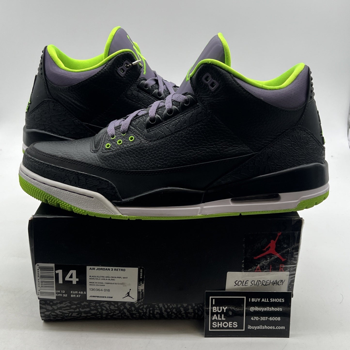 Size 14 - Air Jordan 3 Retro Joker (136064-018)