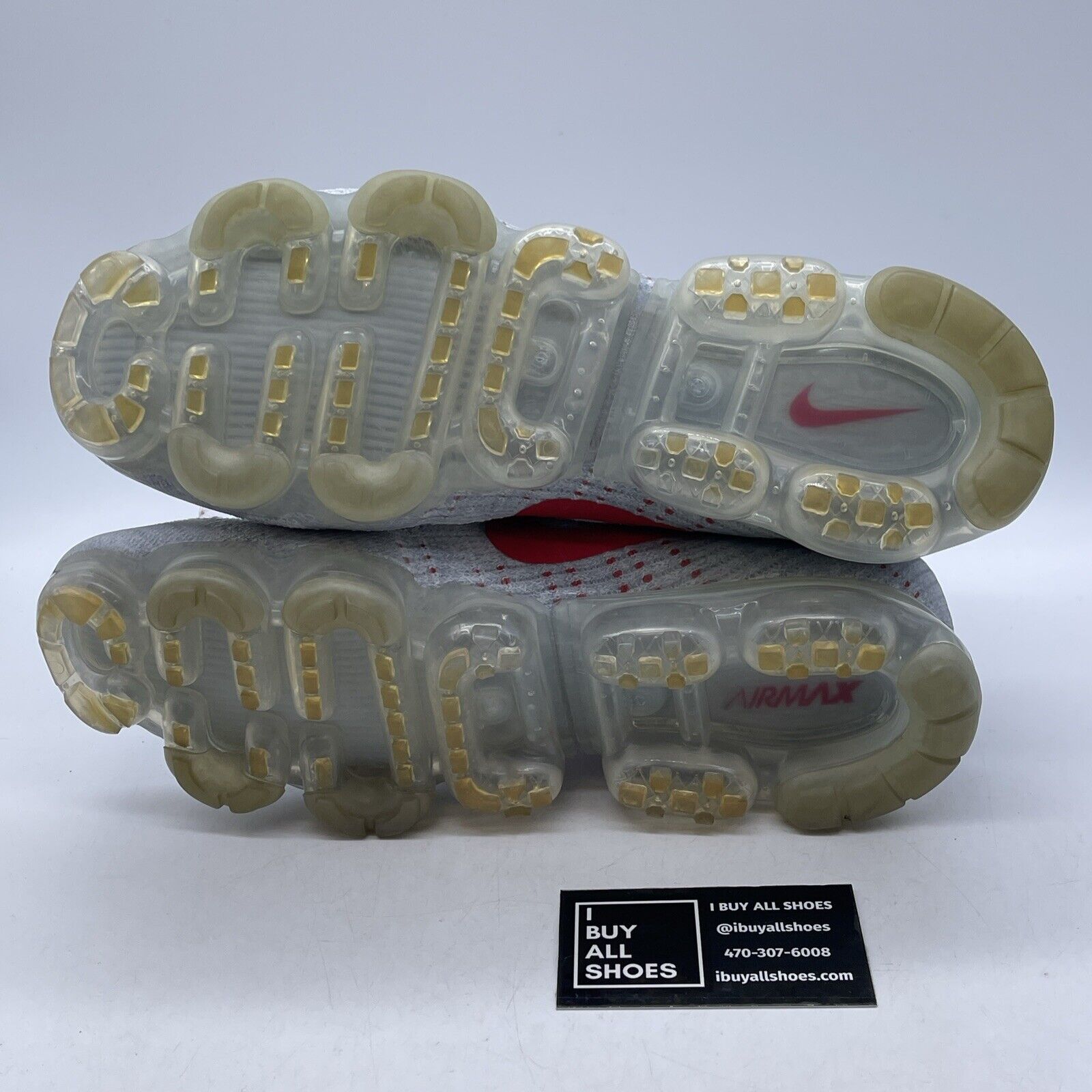 Size 11 - Nike Air VaporMax OG Grey Red White Suede (849558-006)