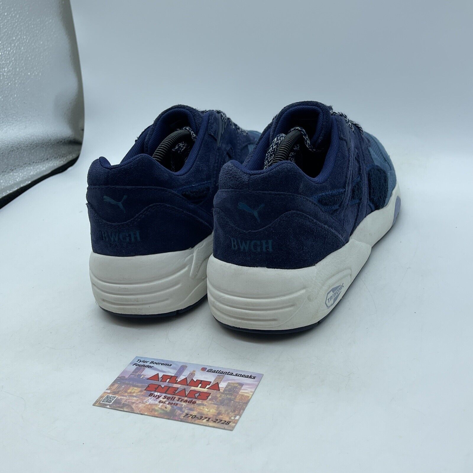 Size 11 - PUMA BWGH x R698 OG Cream Release Blue Suede White (357174-01)