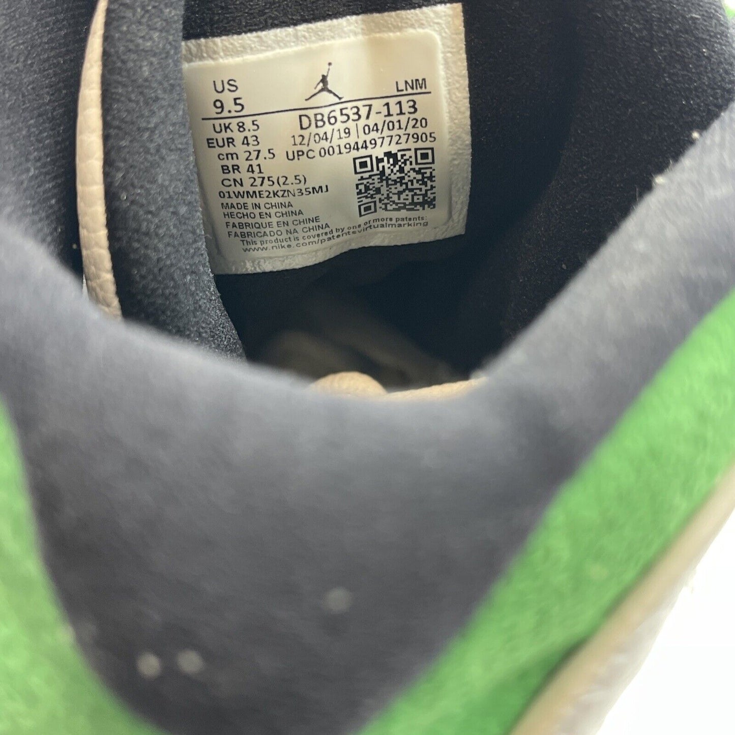 Size 9.5 - Jordan 13 Retro Lucky Green 2020 Suede Leather - (DB6537-113)