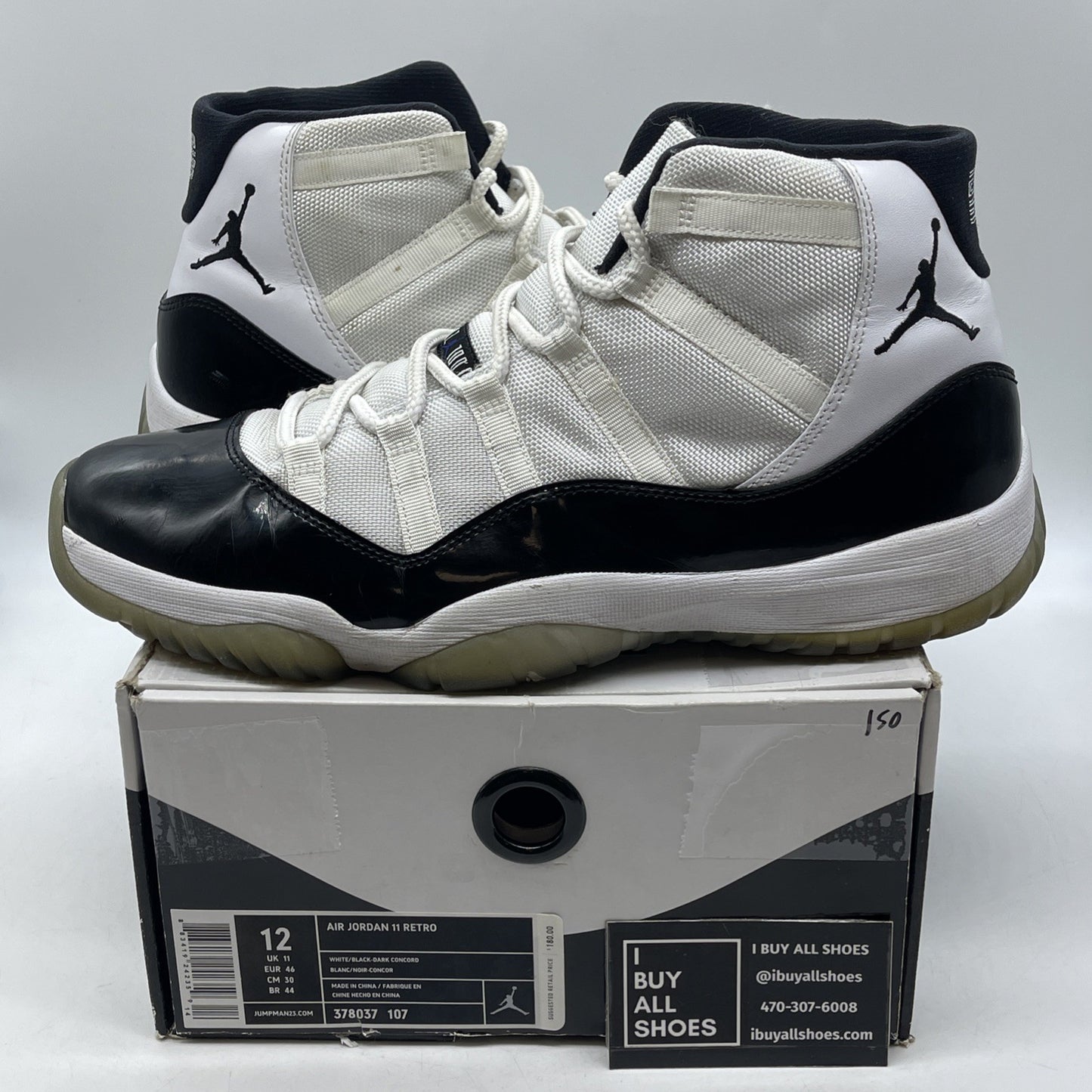Size 12 - Air Jordan 11 Retro Concord 2011 (378037-107)