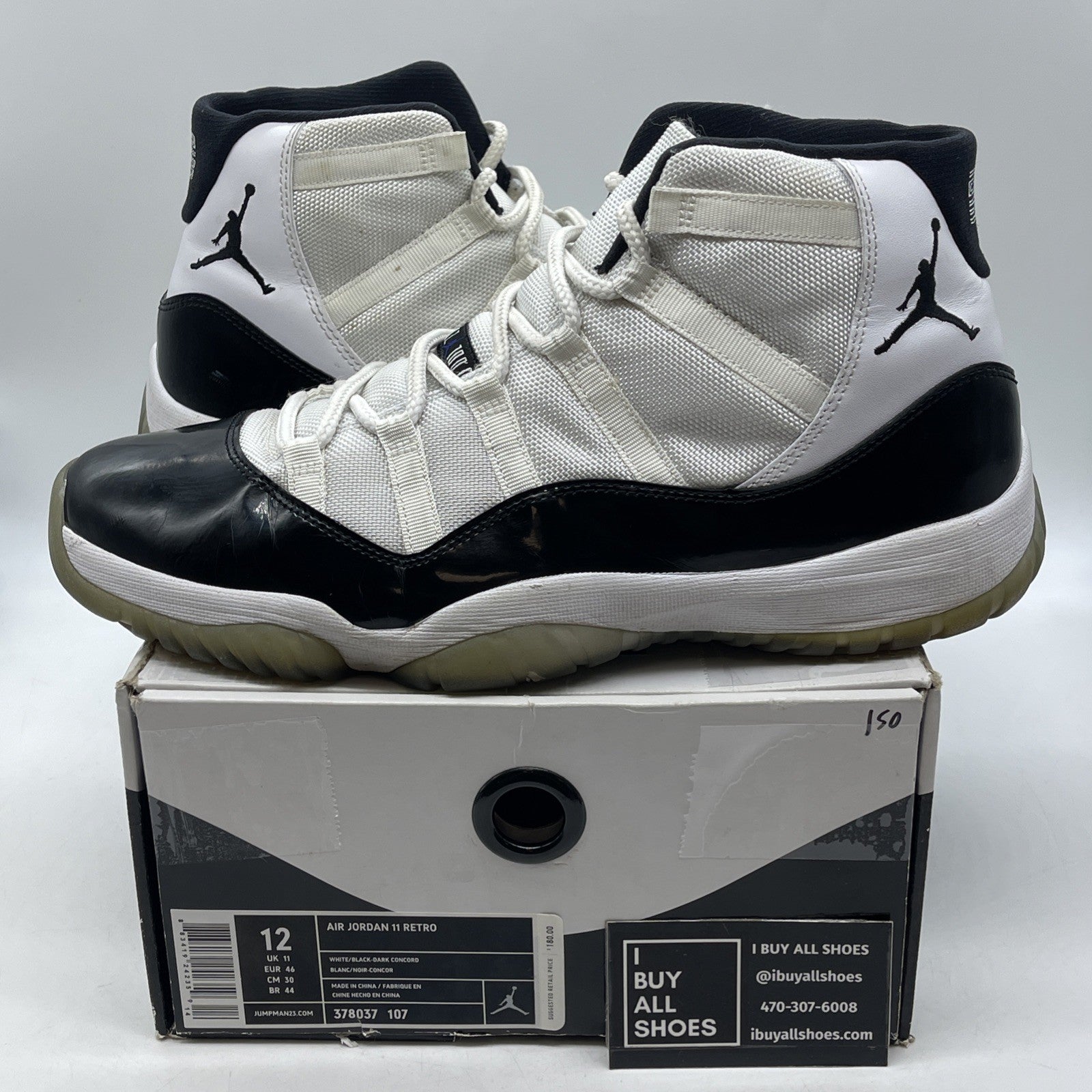 Size 12 - Air Jordan 11 Retro Concord 2011 (378037-107)