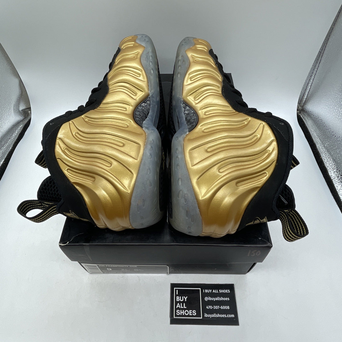 Size 9 - Nike Air Foamposite One Metallic Gold (314996-700)