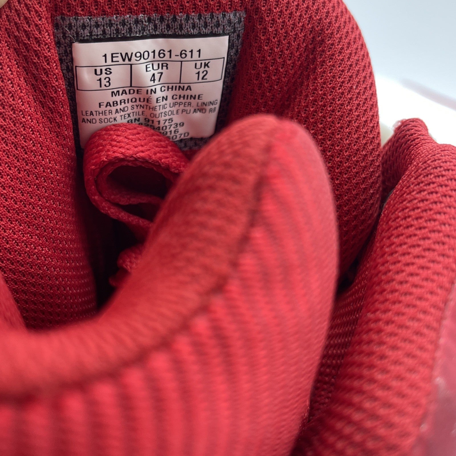 Size 13 - Ewing 33 HI Strawberries and Cream Red White Suede (1EW90161-611)