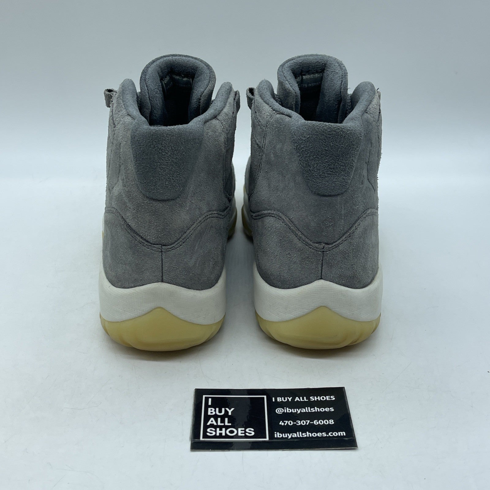 Size 9 - Air Jordan 11 Retro Premium Grey Suede (914433-003)