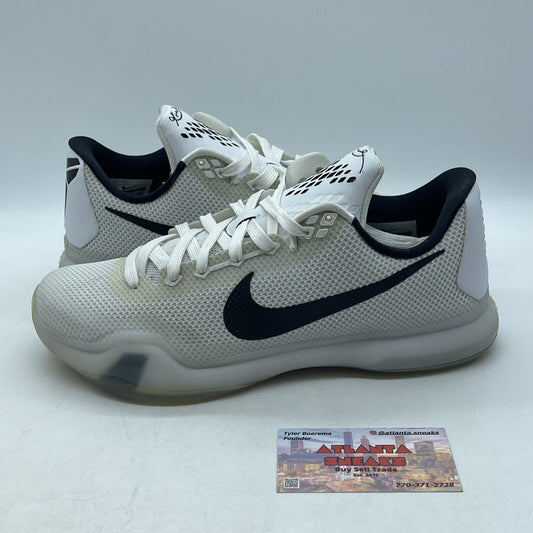 Size 8.5 - Nike Kobe 10 Fundamentals White Black Red (705317-100)