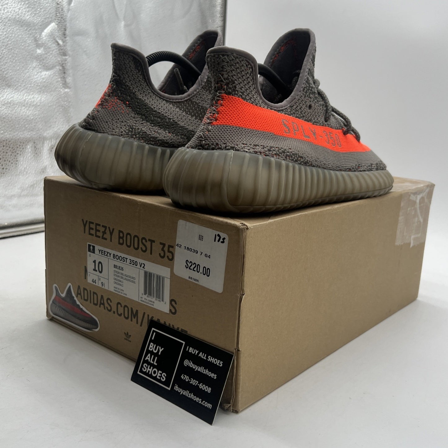Size 10 - adidas Yeezy Boost 350 V2 Beluga (BB1826)