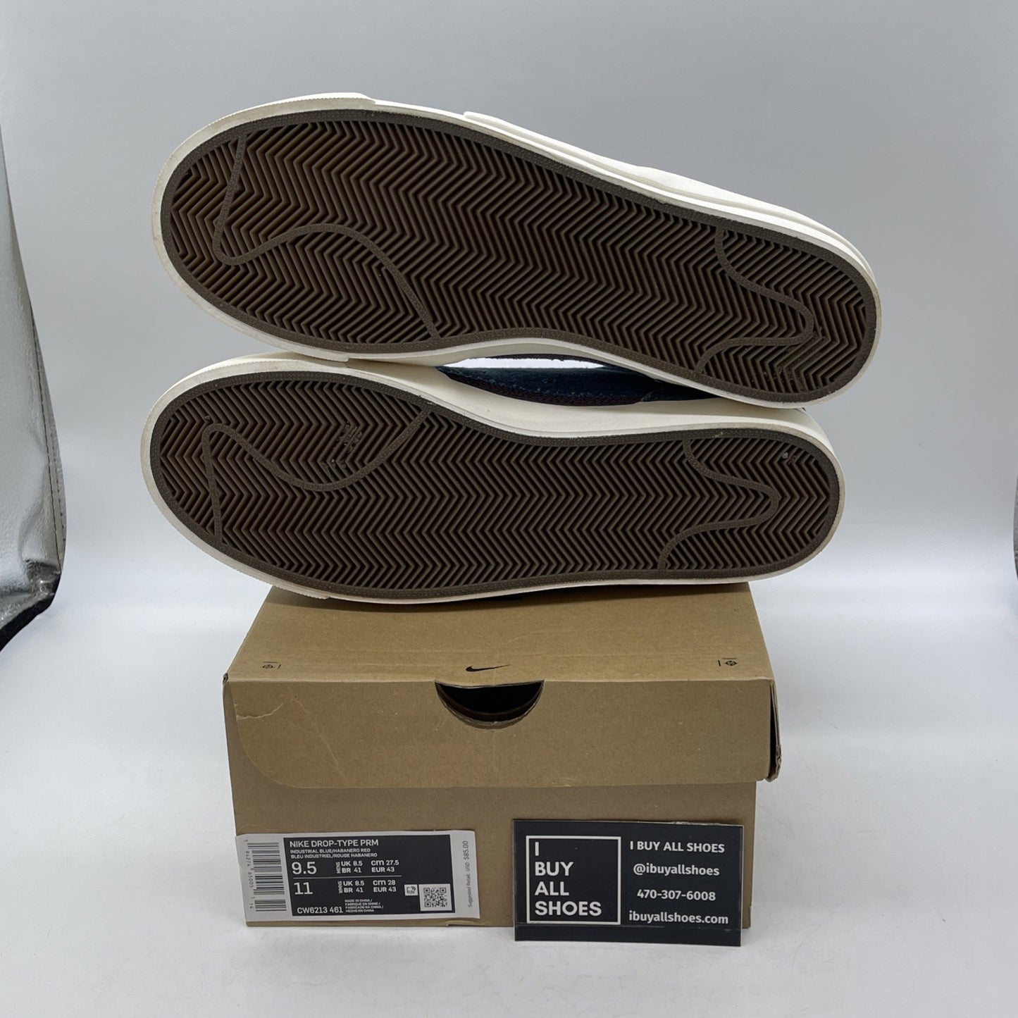 Size 9.5 - Nike Drop Type Premium Denim Suede (CW6213-461)