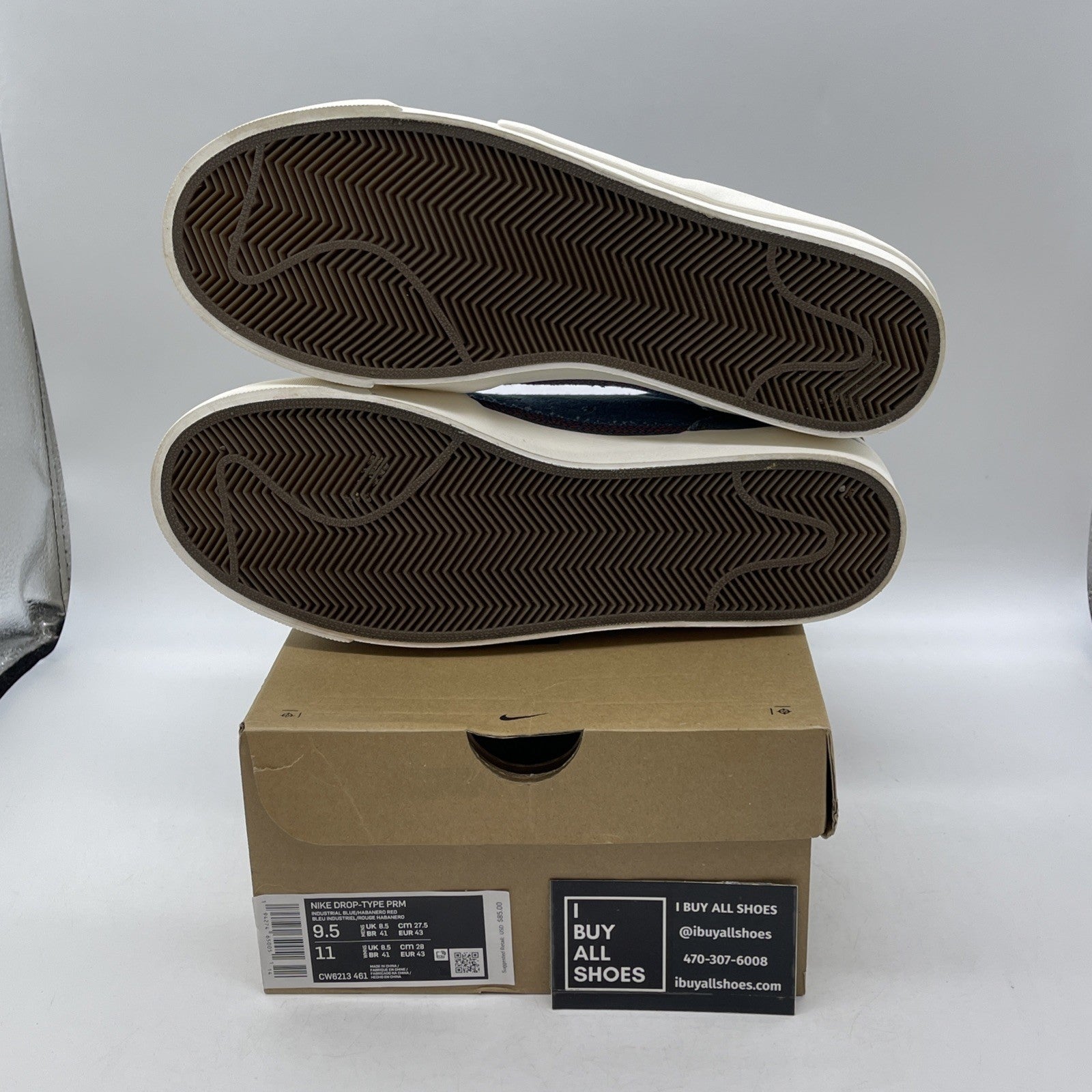 Size 9.5 - Nike Drop Type Premium Denim Suede (CW6213-461)