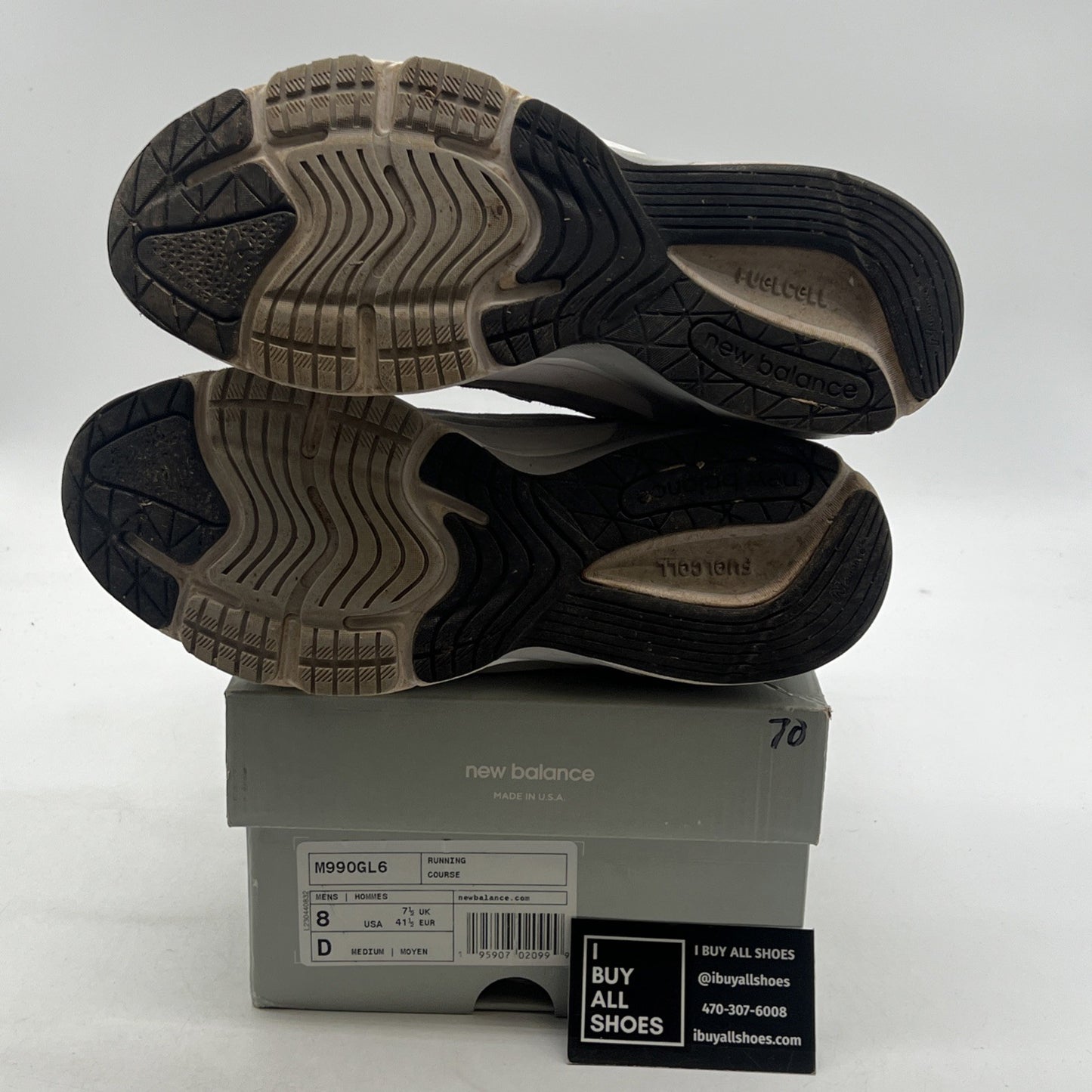 Size 8 - New Balance 990v6 Made in USA Castlerock (M990GL6)