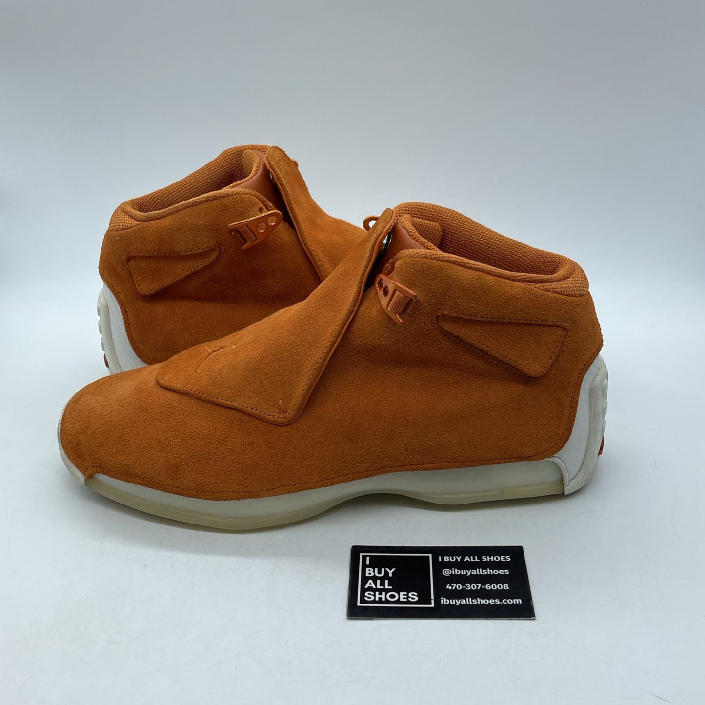 Size 11 - Air Jordan 18 Retro Orange Suede White (AA2494-801)