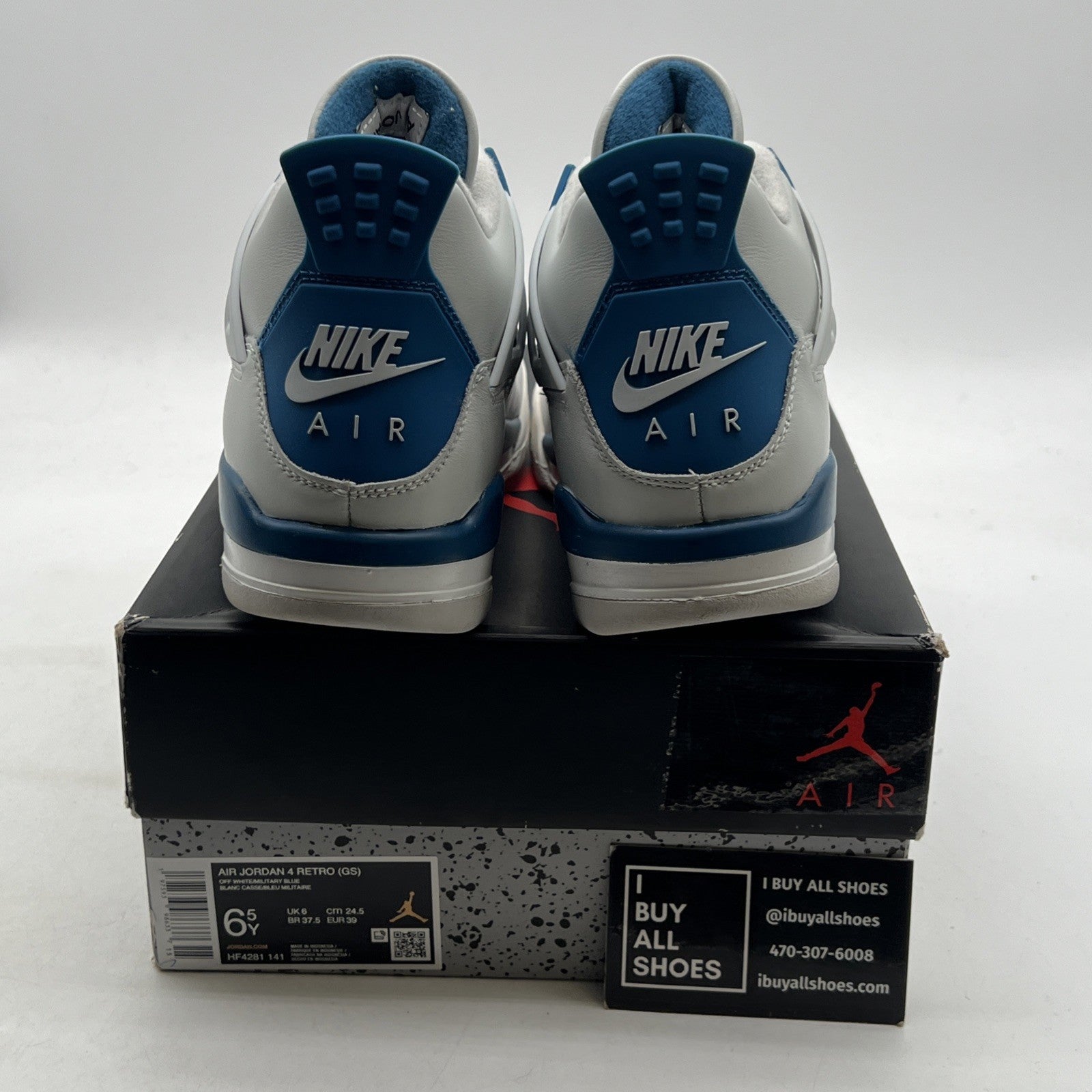 Size 6.5Y - Air Jordan 4 Retro 2024 Military Blue - (HF4281-141)