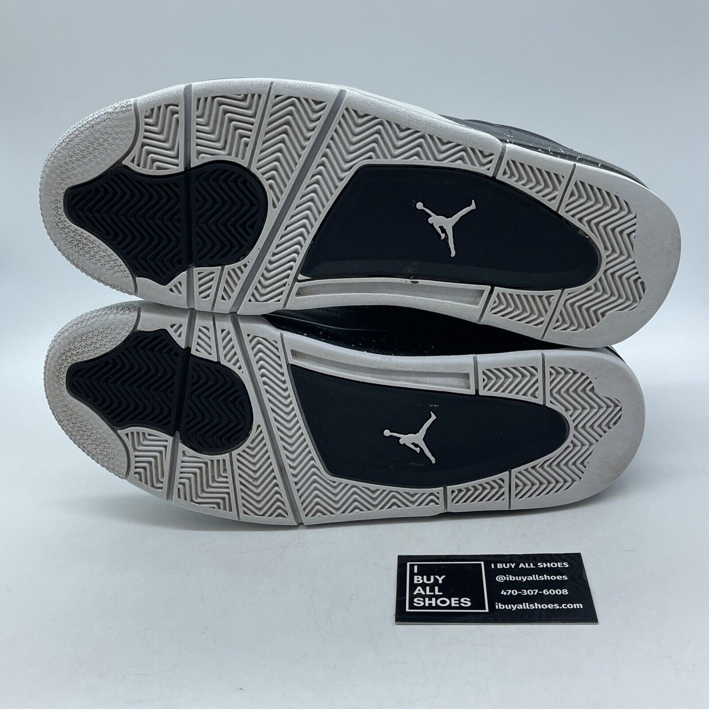 Size 11.5 - Air Jordan 4 Retro 2013 Fear Black White Grey Suede (626969-030)