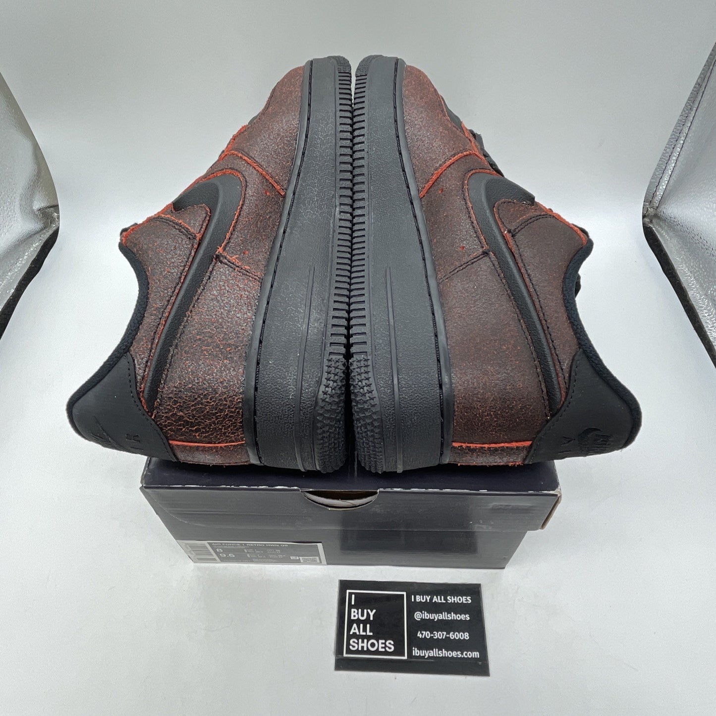 Size 8 - Nike Air Force 1 Low Halloween Skull (HV2016-001)