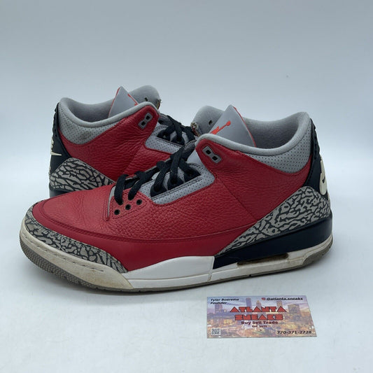 Size 12 - Jordan 3 Retro SE Mid Unite Black Red White Leather Suede (CK5692-600)