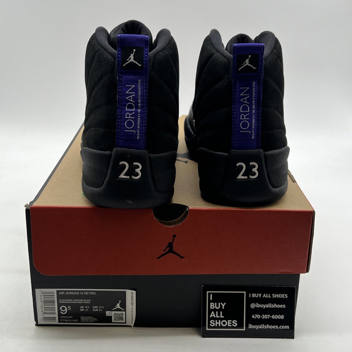 Size 9.5 - Air Jordan 12 Retro Dark Concord (CT8013-005)