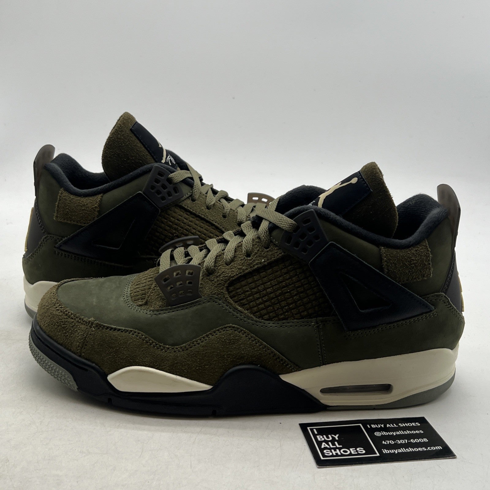 Size 13 - Air Jordan 4 SE Retro Low Craft - Olive (FB9927-200)