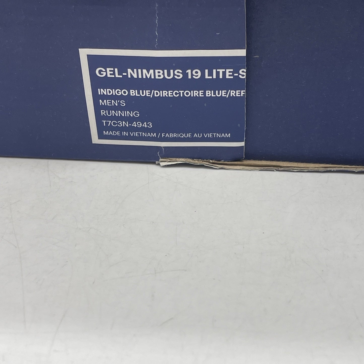 Size 11.5 - Asics Gel Nimbus 19 Indigo Blue (T7C3N)