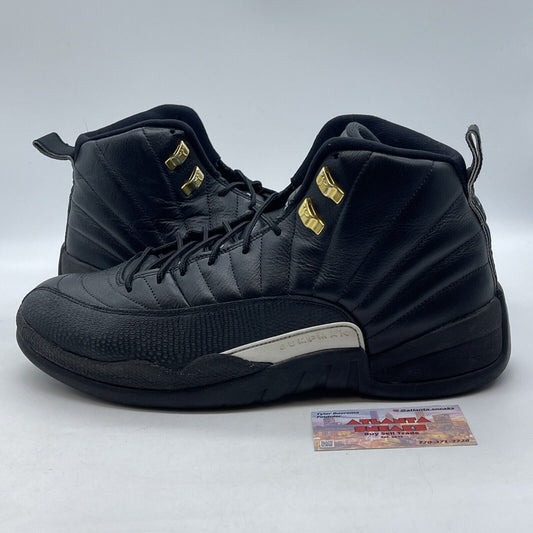 Size 13 - Air Jordan 12 Retro The Master Black White Gold (130690-013)