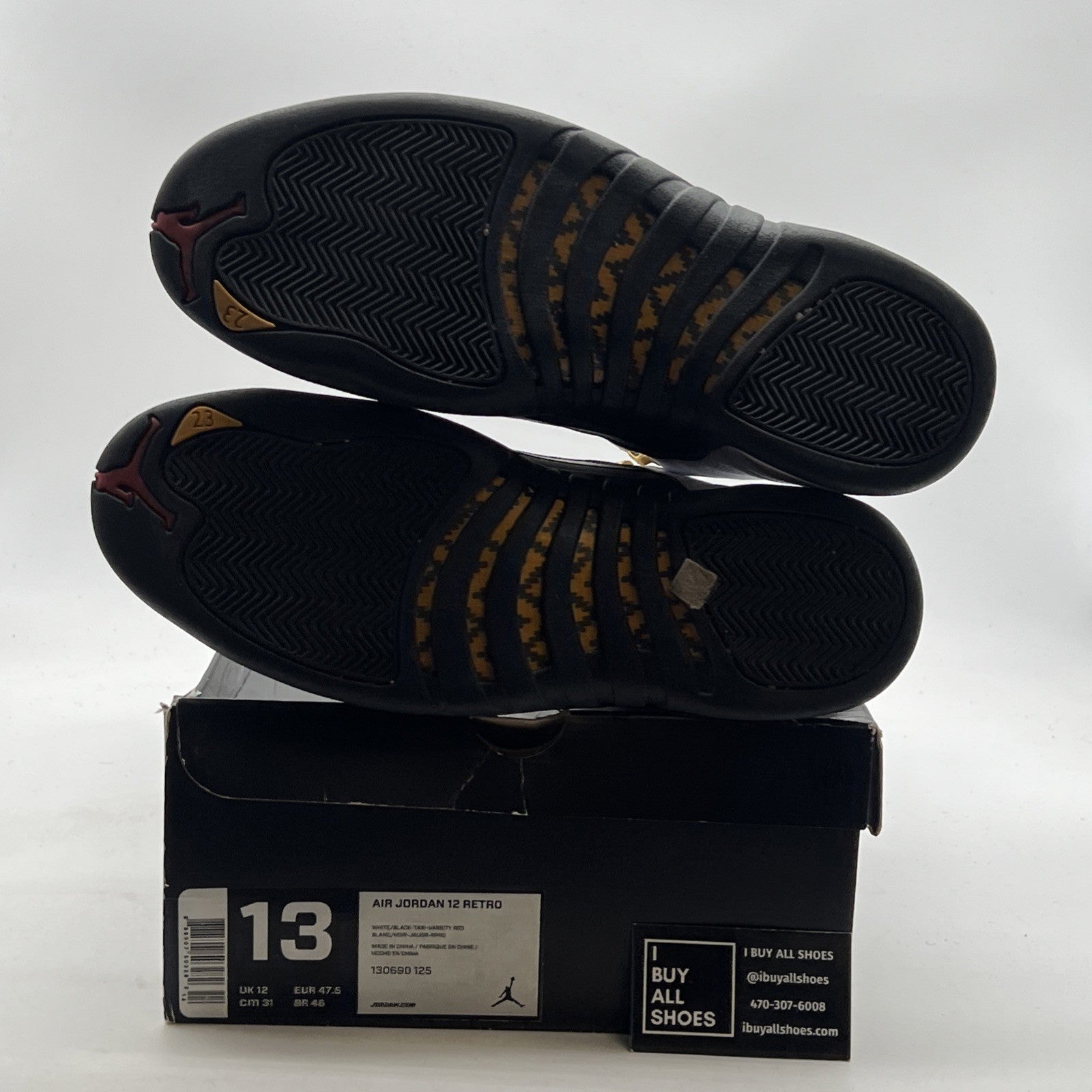 Size 13 - Air Jordan 12 Retro taxi release 2013 (130690-125)