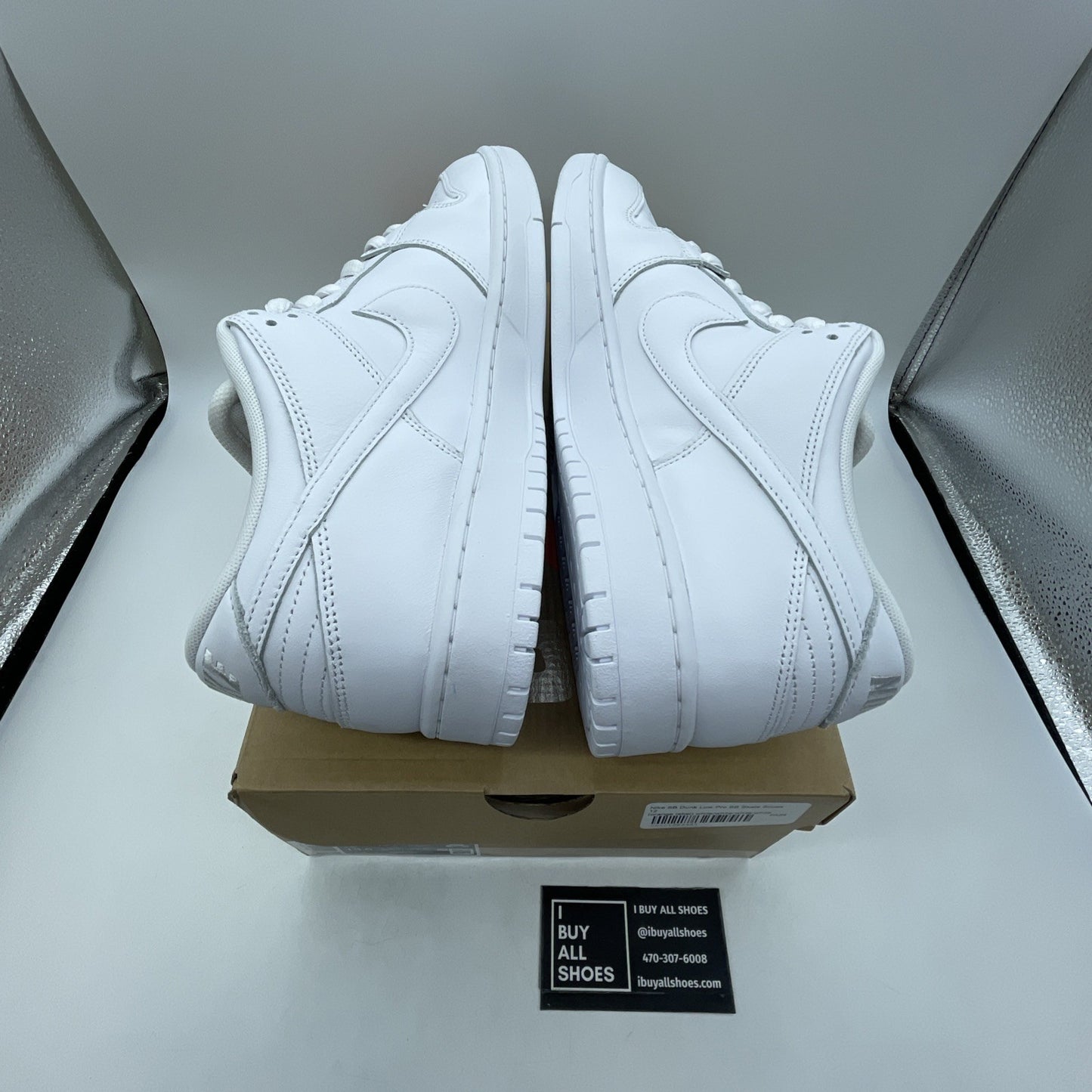 Size 12 - Nike SB Dunk Low Pro Triple White (FJ1674-100)
