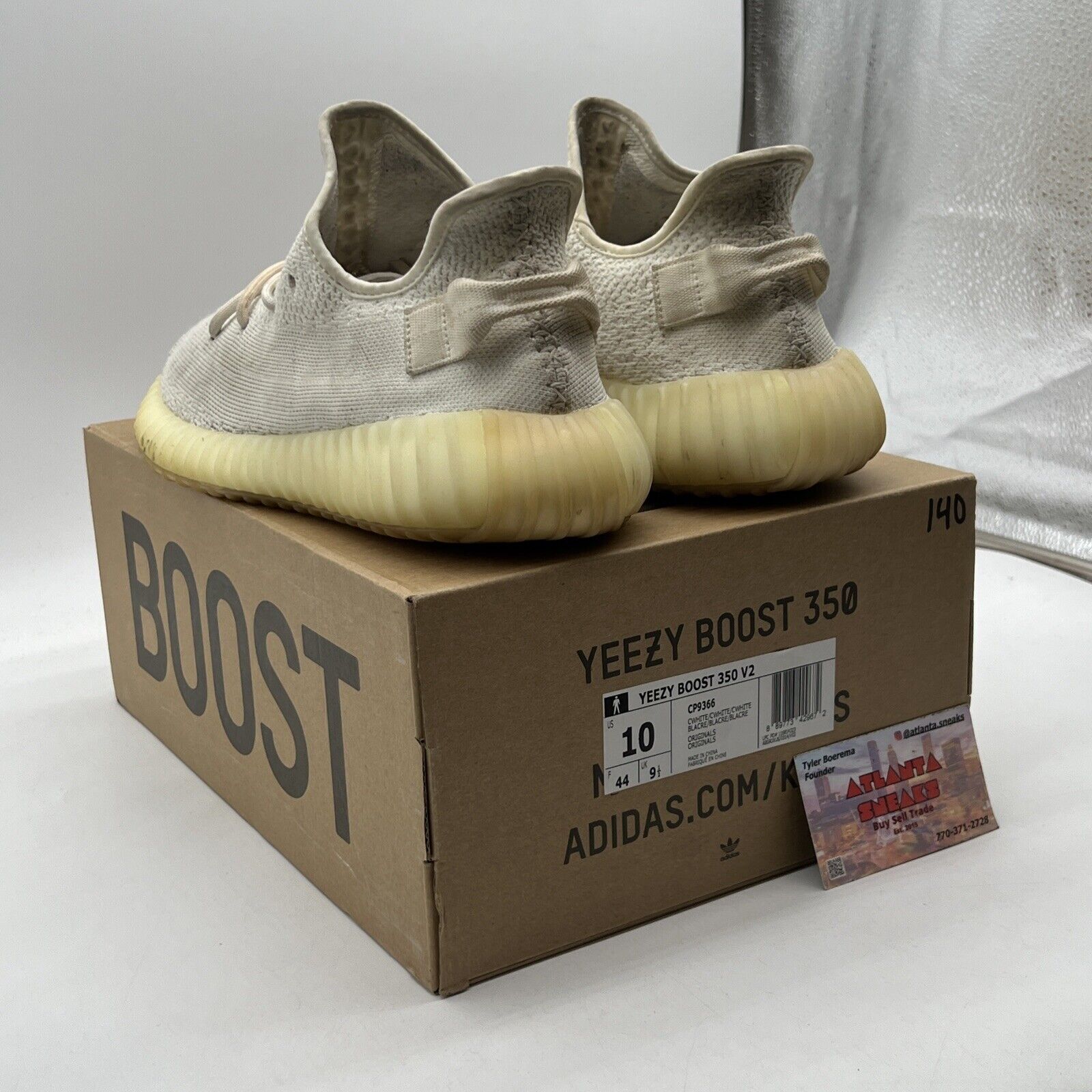 Size 10 - adidas Yeezy Boost 350 V2 Low Cream White / Triple White (CP9366)