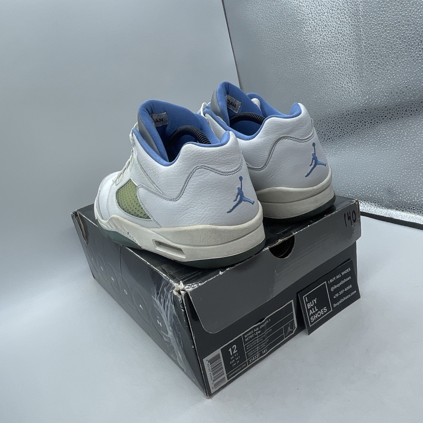 Size 12W - Air Jordan 5 Retro Low UNC (314337-141)