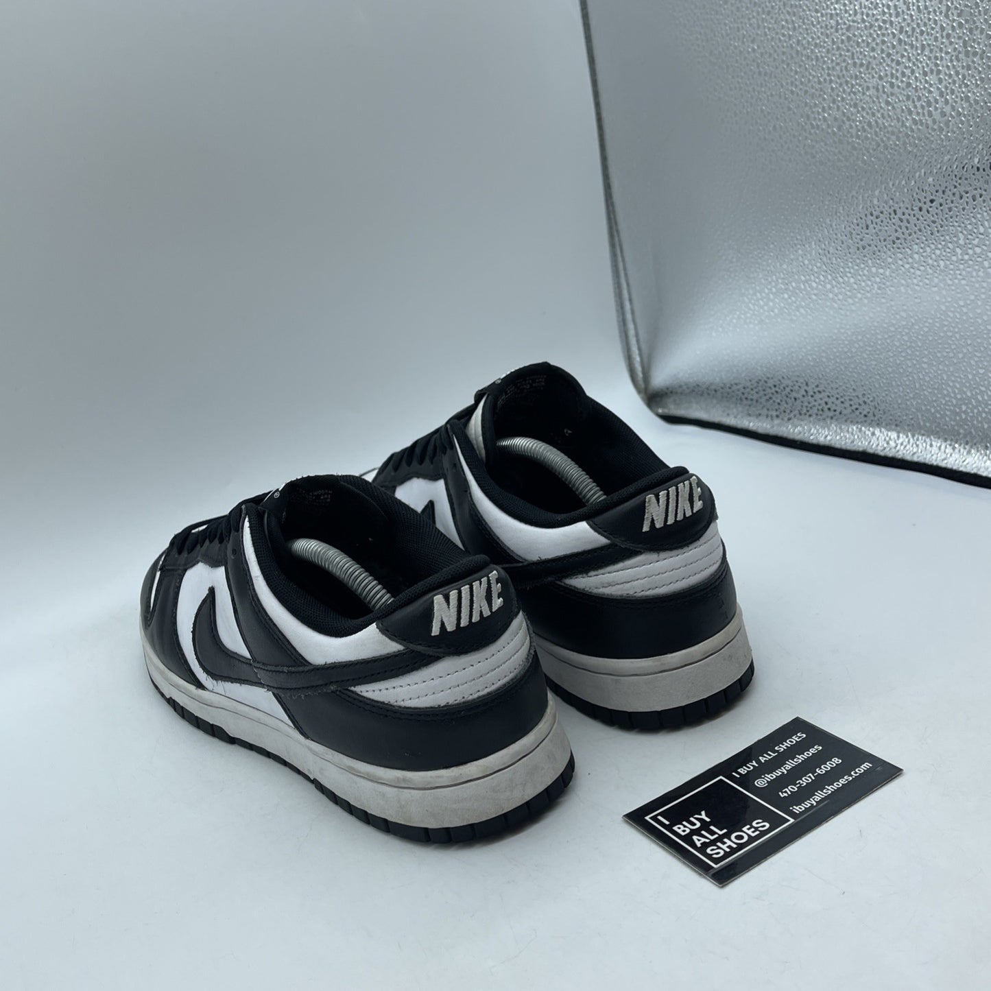Size 10.5 - Nike Dunk Low Black White Leather (DD1391-100)