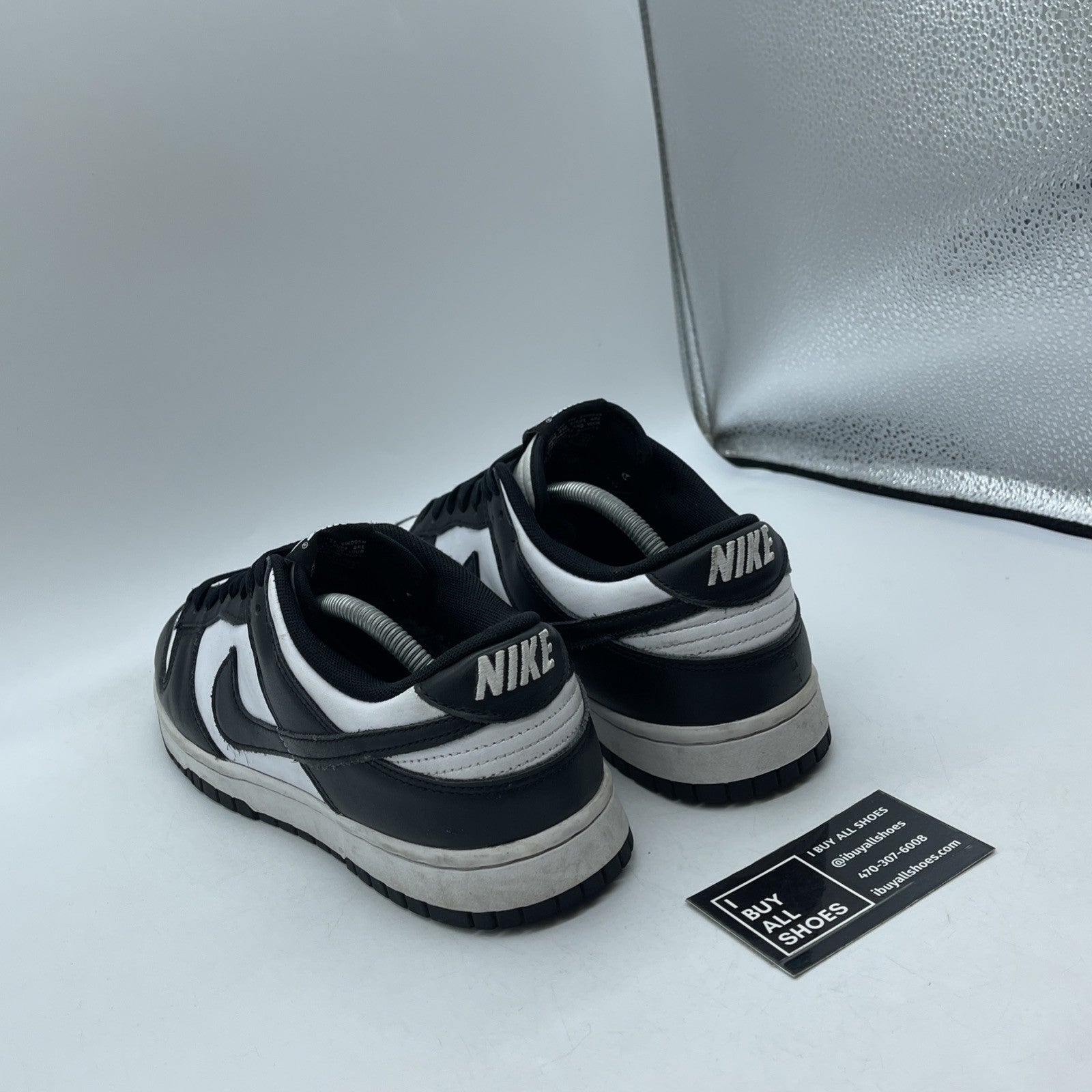 Size 10.5 - Nike Dunk Low Black White Leather (DD1391-100)