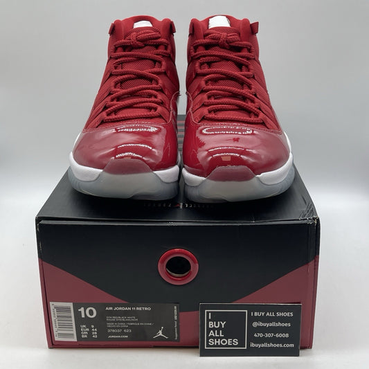 Size 10 - Jordan 11 Retro High Win Like '96 Red Suede Leather (378037-623)
