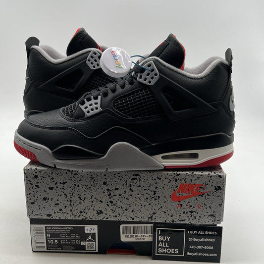 Size 9 - Air Jordan 4 Retro Bred Reimagined (FV5029-006)