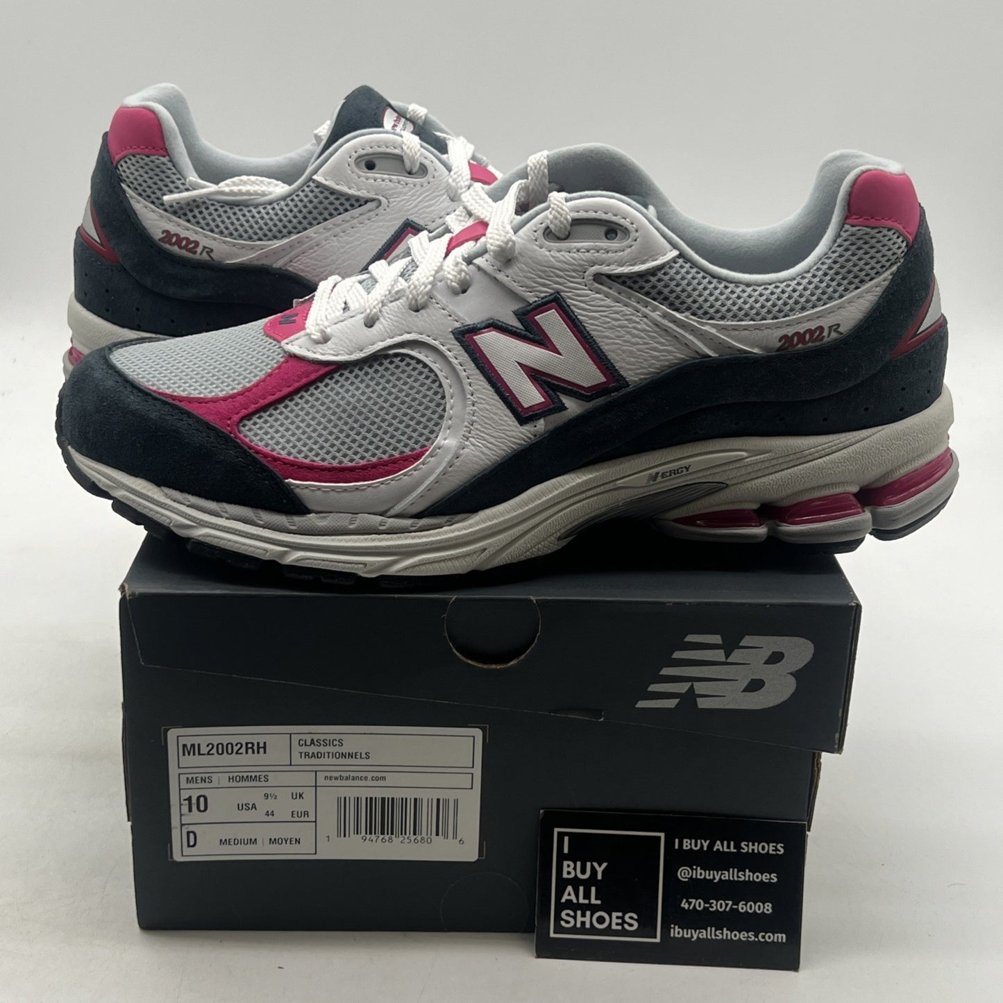 Size 10 - New Balance 2002 Petrol Exuberant Pink (ML2002RH)