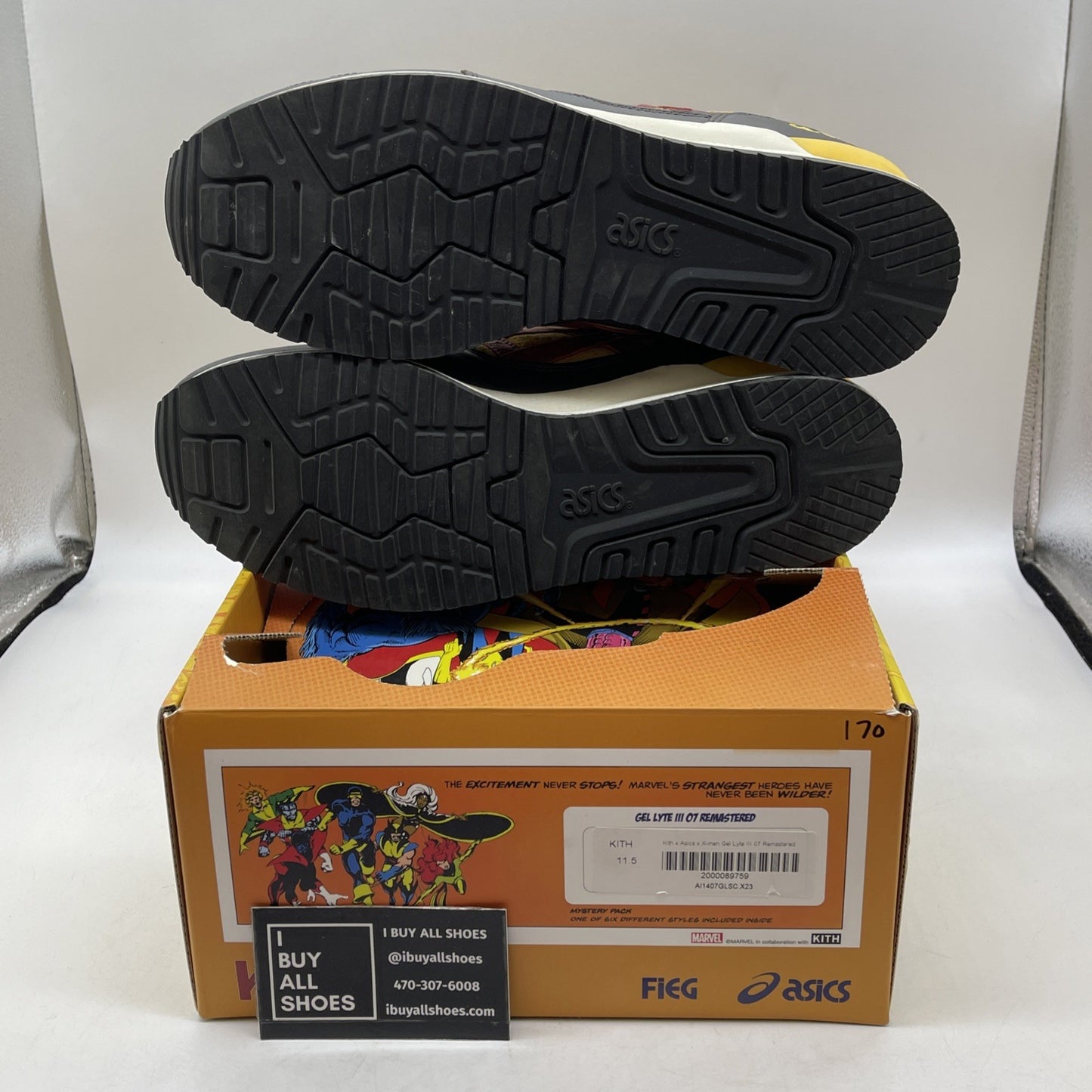 Size 11.5 Kith x Marvel x Asics Gel Lyte 3 '07 Remastered X-Men 60th Anniversary