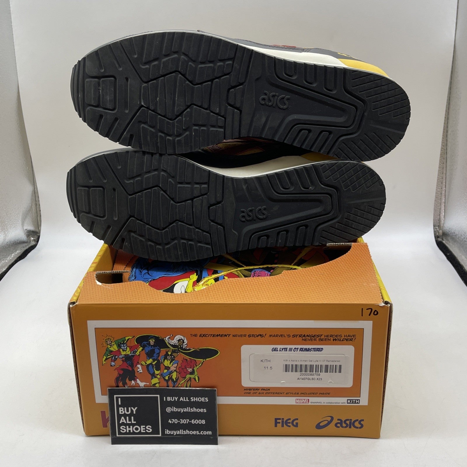 Size 11.5 Kith x Marvel x Asics Gel Lyte 3 '07 Remastered X-Men 60th Anniversary