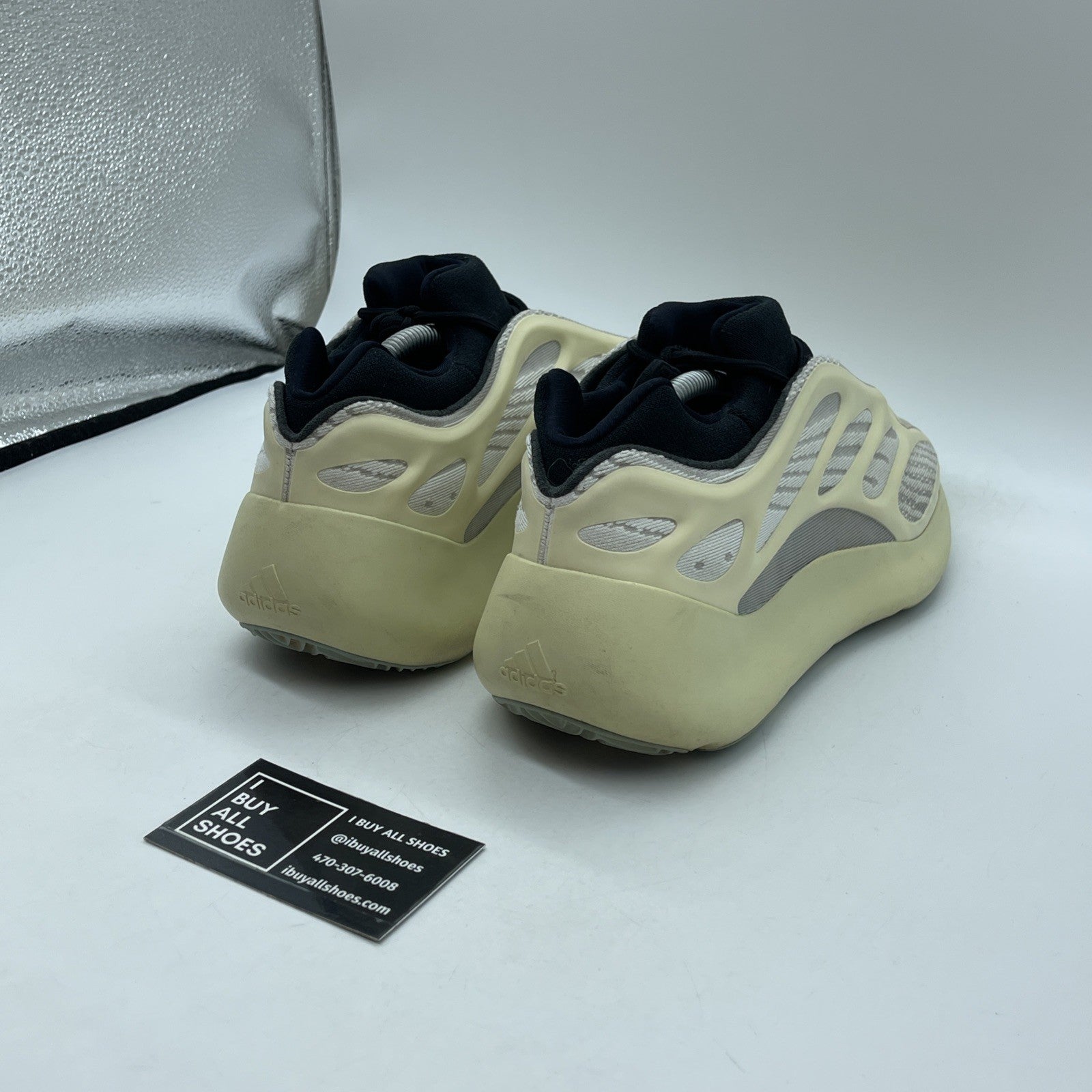 Size 9.5 - adidas Yeezy Boost 700 V3 Azael Black White Suede (FW4980)