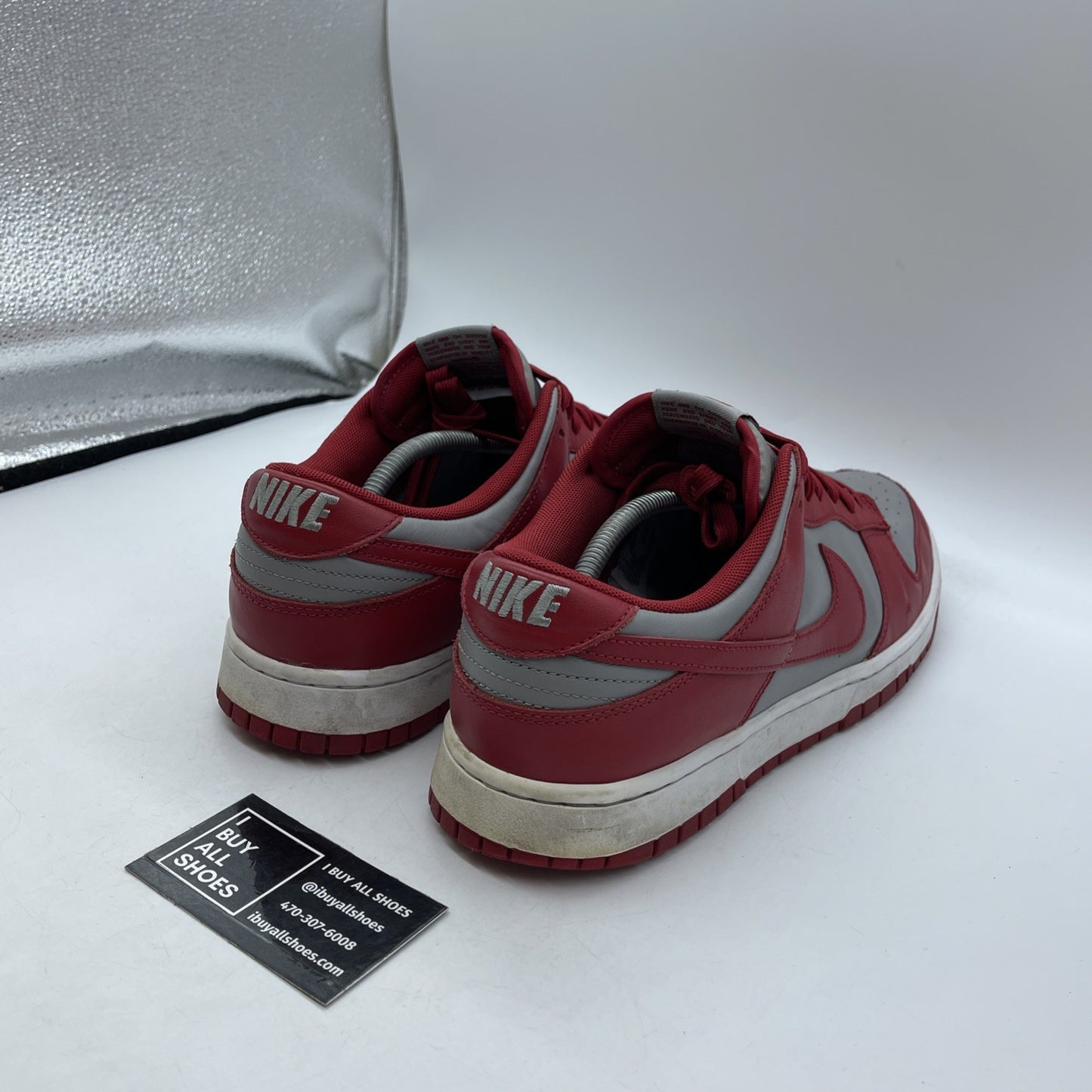Size 13 - Nike Dunk Low SP UNLV Grey Red Leather (DD1391-002)