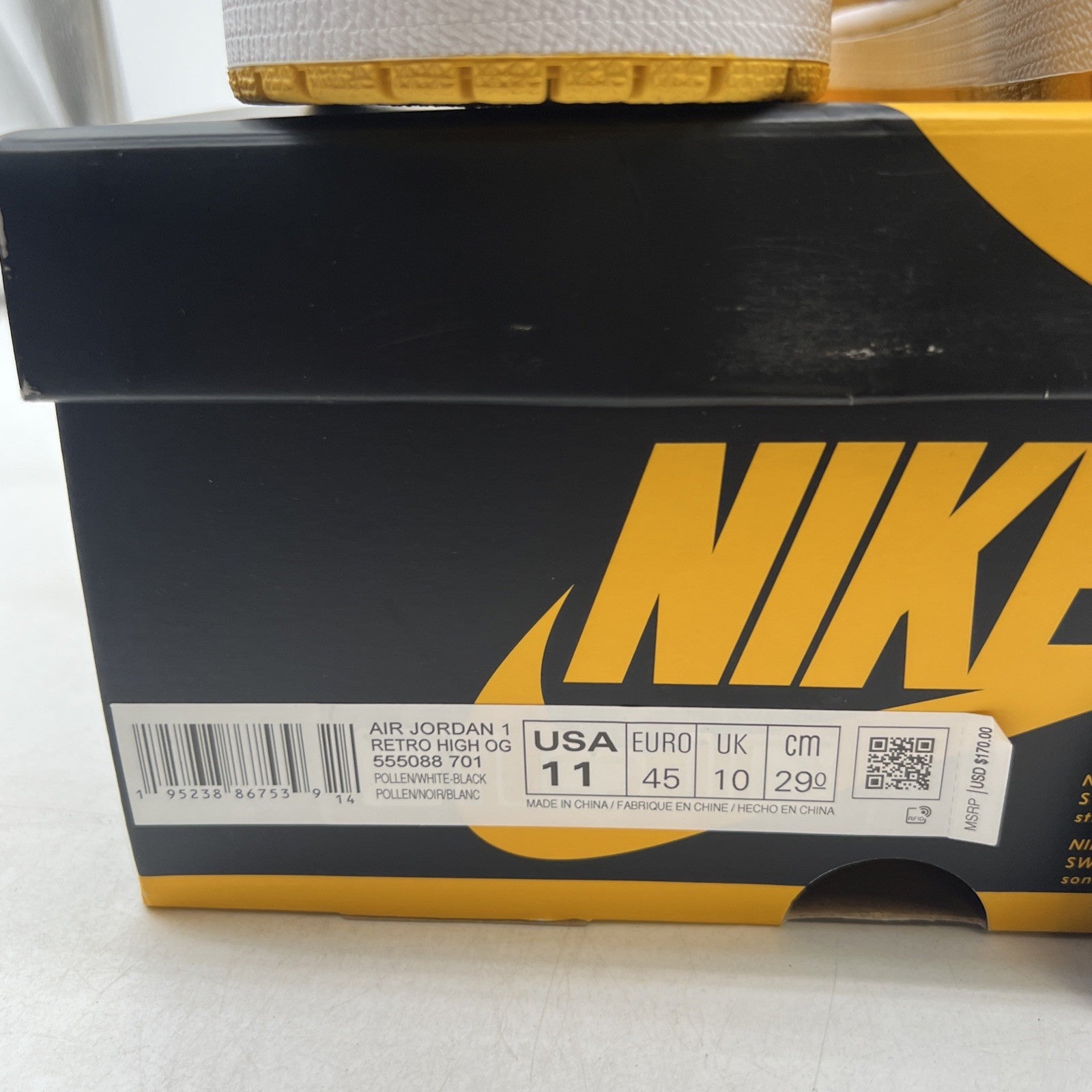 Size 11 - Air Jordan 1 Retro OG High Pollen (555088-701)