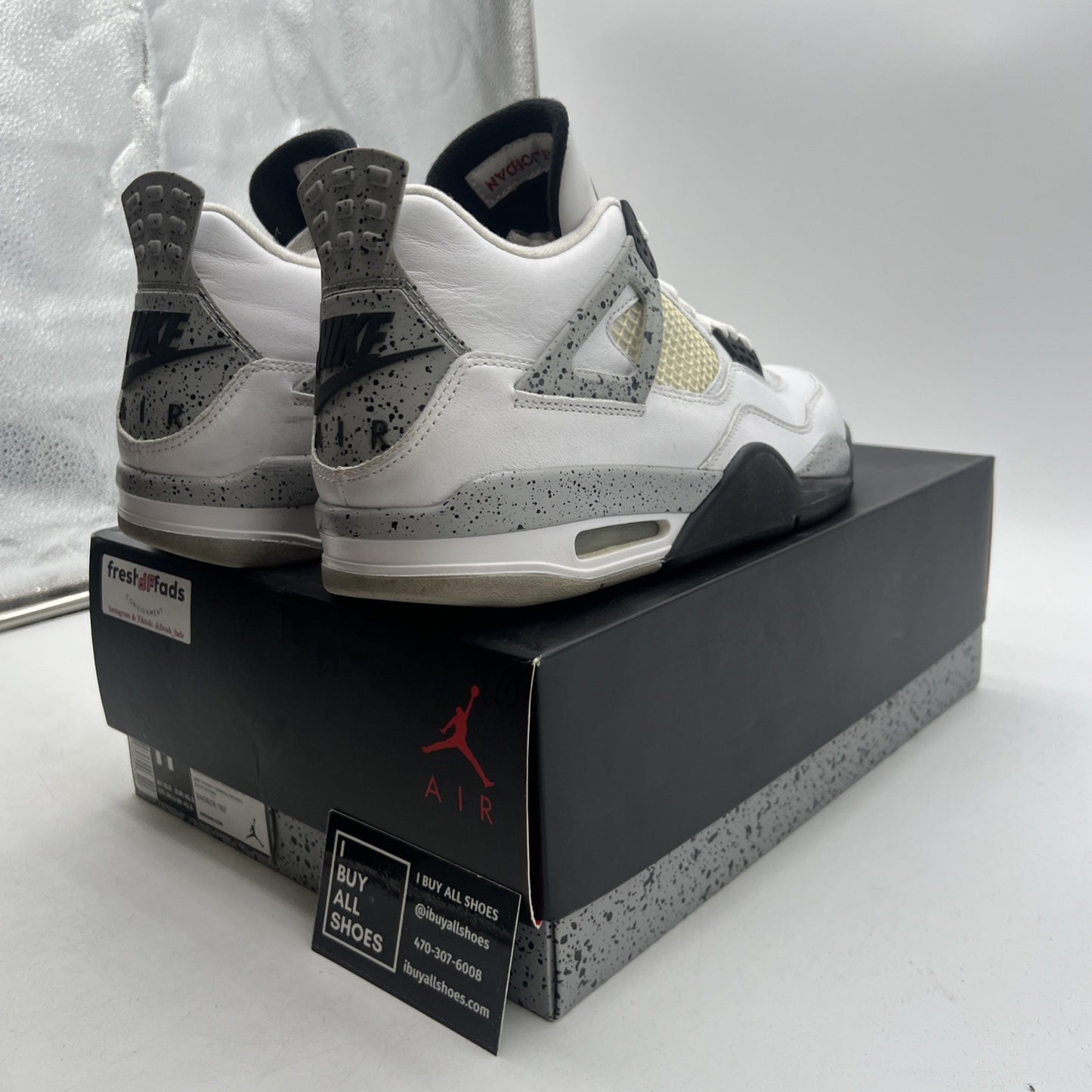 Size 11.5 - Air Jordan 4 Retro OG Mid White Cement (840606-192)