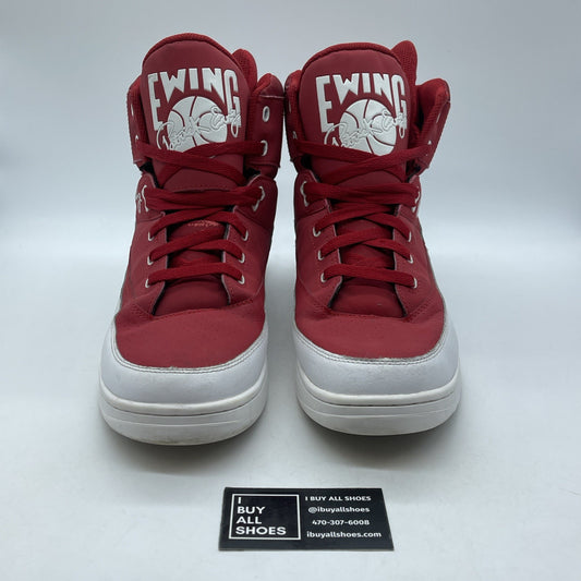 Size 13 - Ewing 33 HI Strawberries and Cream Red White Suede (1EW90161-611)