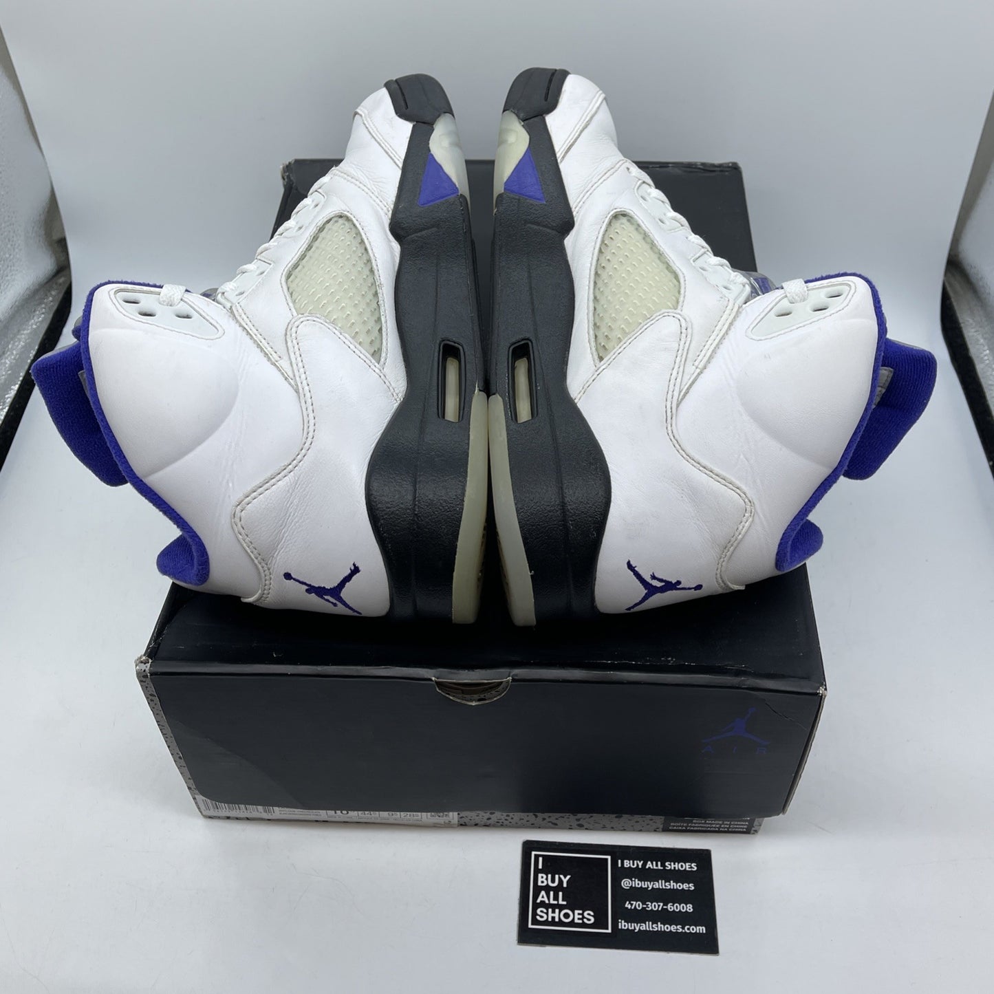 Size 10.5 - Jordan 5 Concord 2022 White Black Purple Leather (DD0587-141)