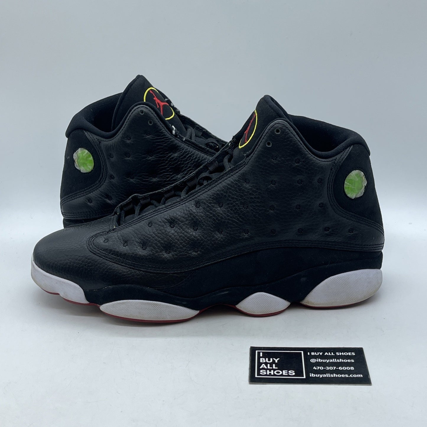Size 13 - Air Jordan 13 Retro 2011 Playoff Black Suede Leather (414571-001)