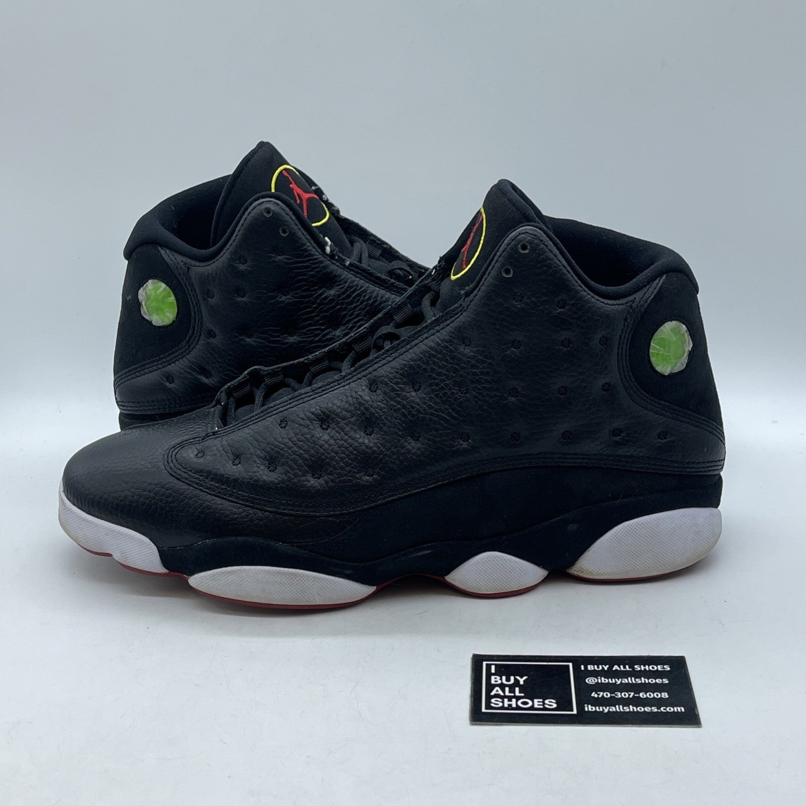 Size 13 - Air Jordan 13 Retro 2011 Playoff Black Suede Leather (414571-001)