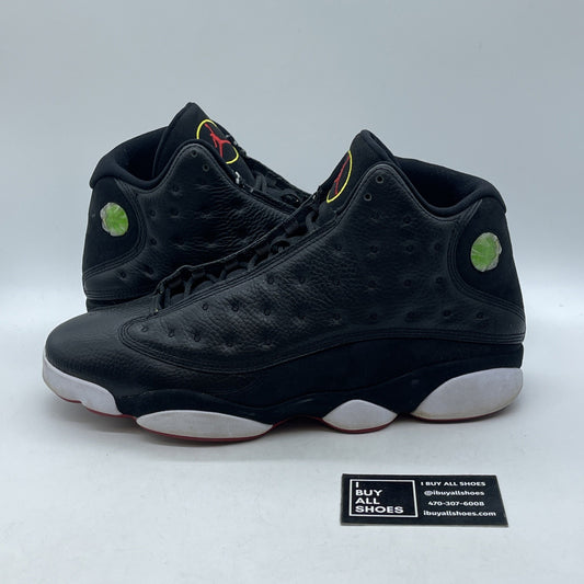 Size 13 - Air Jordan 13 Retro 2011 Playoff Black Suede Leather (414571-001)