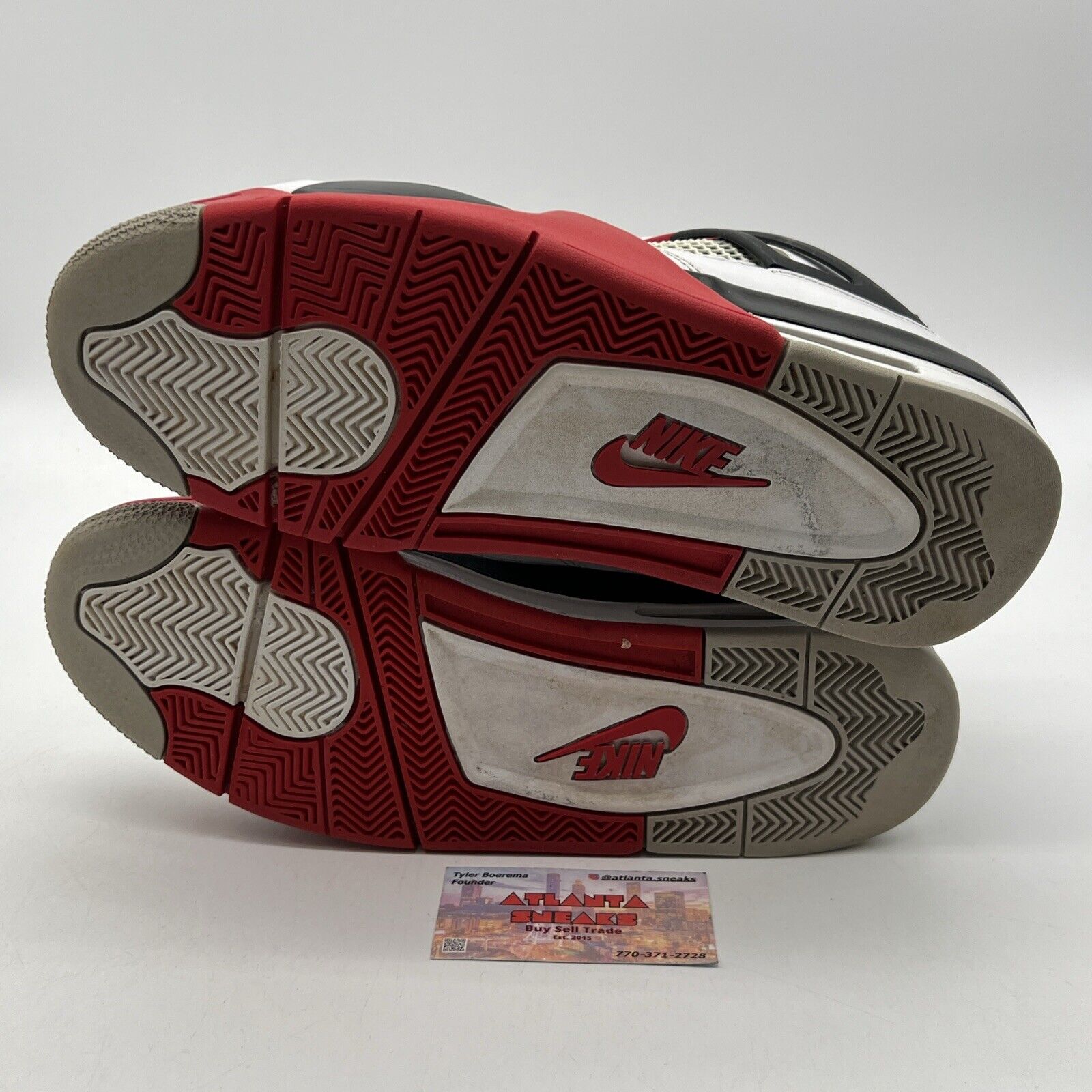 Size 12 - Jordan 4 Retro OG Mid Fire Red White Black Leather (DC7770-160)