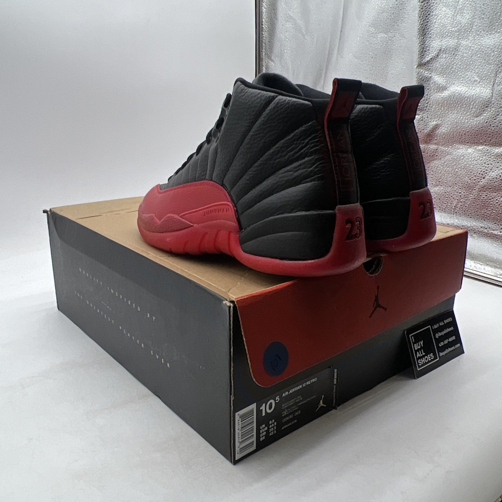 Size 10.5 - Air Jordan 12 Retro Mid Flu Game (130690-002)