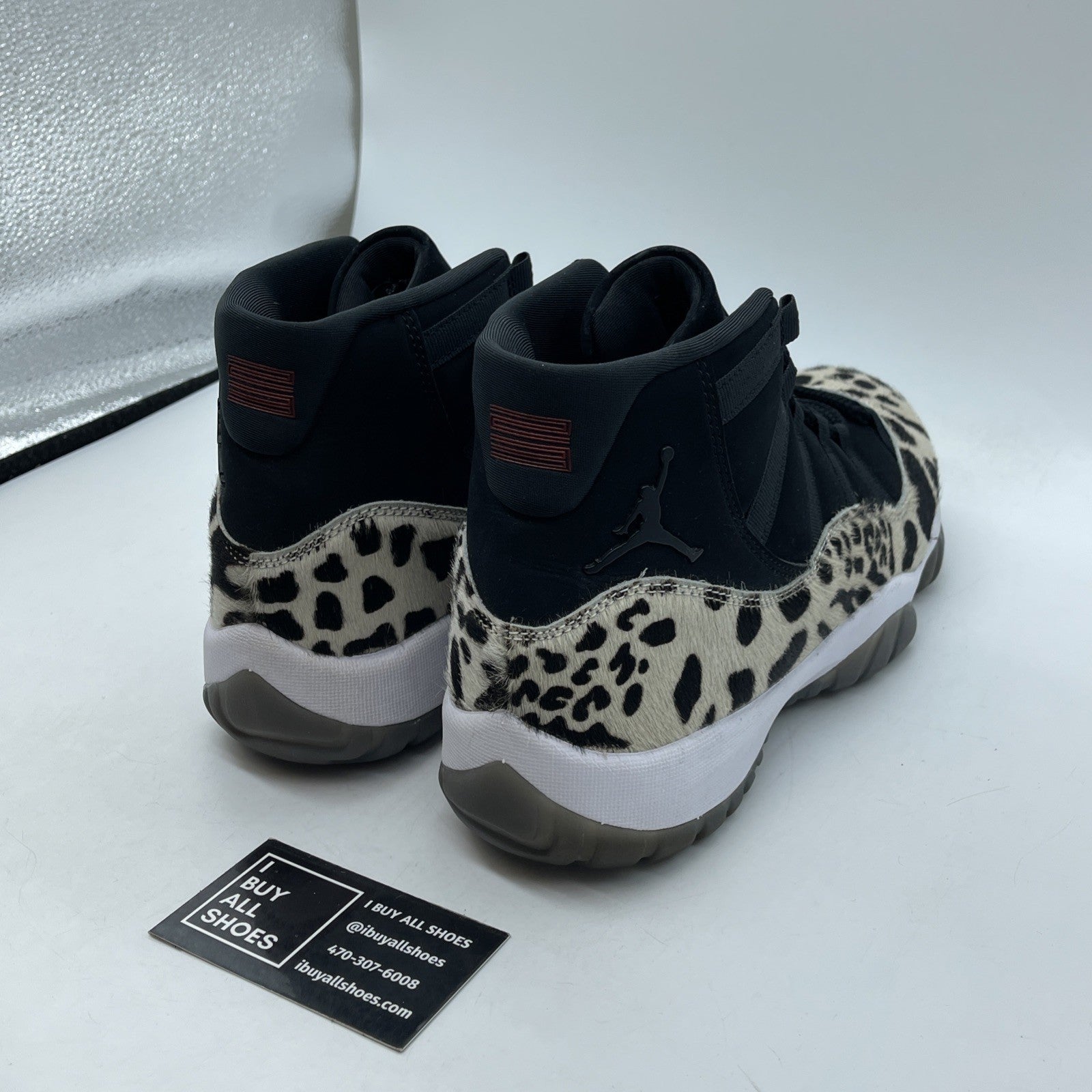 Size 12W- Air Jordan 11 Retro Animal Instinct Black White Suede (AR0715-010)