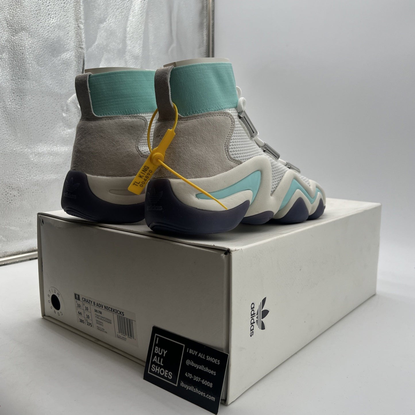 Size 10.5 - adidas Nice Kicks x Crazy 8 ADV White Lined Emerald (DB1788)